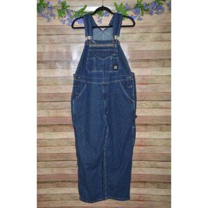 Berne Apparel Bib Overalls Carpenter Style Hammer Hook Men’s Size 40x30 Blue